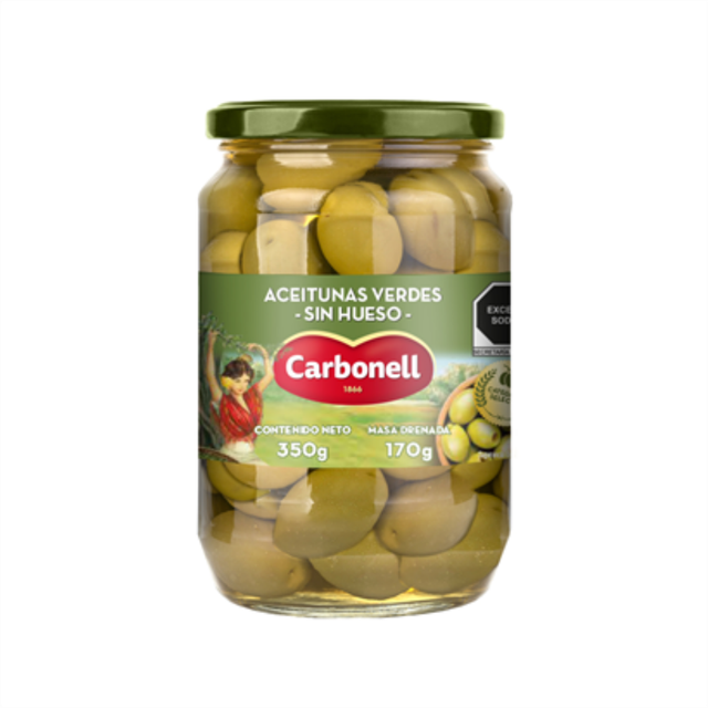 Aceitunas Verdes Sin Hueso (frasco)