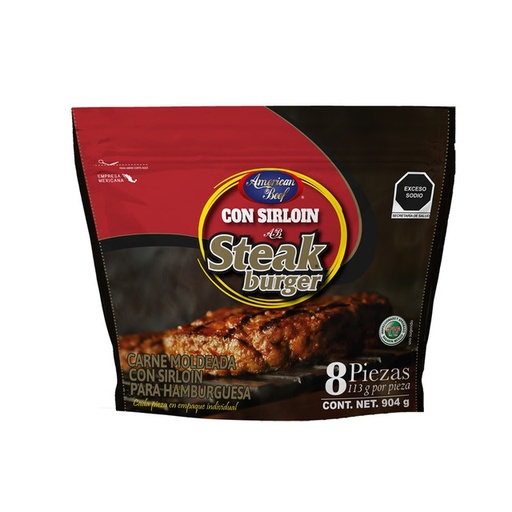 Hamburguesa Carne Sirloin (8pz)