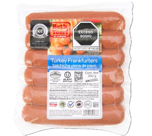 Salchicha de Pavo Kosher (pz)