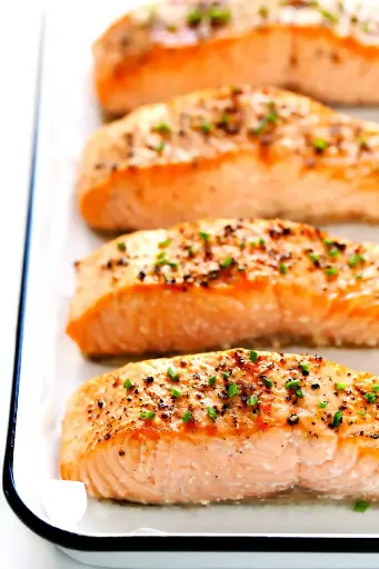 Salmón con Vegetales a la parrilla KOSHER